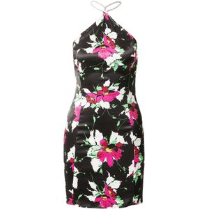 Warehouse Jurk  geel / groen / donkerroze / zwart / wit