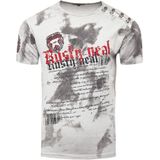 Rusty Neal - T-shirt - Zwart - 100% Katoen - Normale Pasvorm