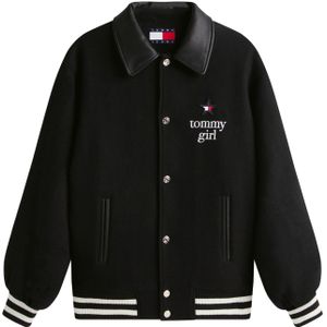 Tommy Jeans Tussenjas  knalrood / zwart / wit