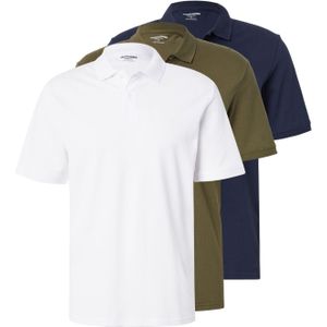 JACK & JONES Shirt  donkerblauw / olijfgroen / wit