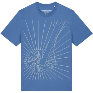 Watapparel Shirt ' Fahrradspeichen '  lichtblauw / wit