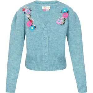 IZIA Gebreid vest 'Fashion Look'  turquoise / lichtblauw / donkergroen / pink