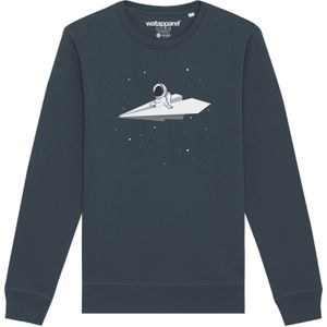 Watapparel Sweatshirt 'Fly me to the moon'  antraciet / gemengde kleuren