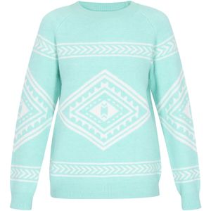 IZIA Trui  aqua / wit