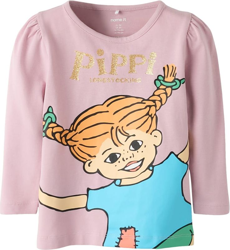 Pippi Langkous - Top - Lange Mouwen - Jersey - Regular Fit