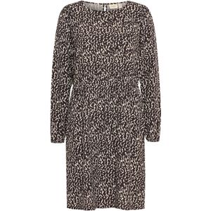 Fransa Jurk 'Flowy 4'  antraciet / offwhite