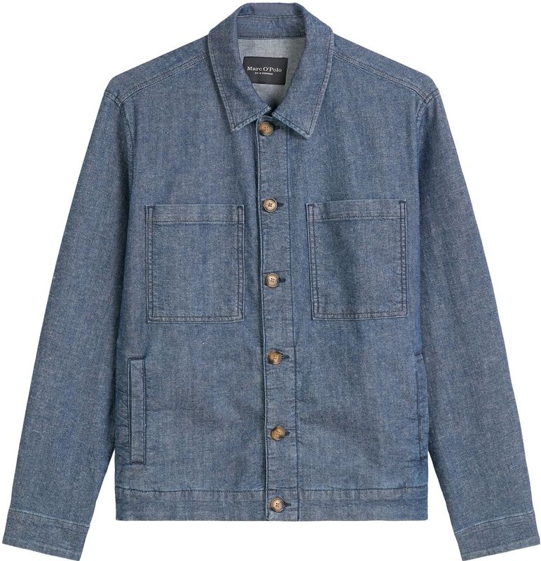 Marc O'Polo - Regular Fit Jeansjack - Mêlee - Katoenmix