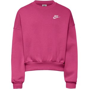 Nike Sportswear Sweatshirt 'CLUB FLC'  donkerroze / wit