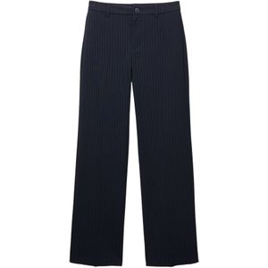 Pull&Bear Pantalon  donkerblauw / wit