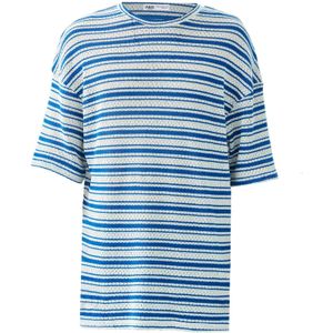 VAMOS CLO Shirt  blauw gemêleerd / wit