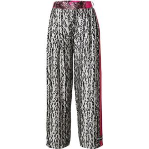 miss goodlife Broek 'Animal Love'  donkerroze / zwart / wit