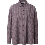 ONLY Blouse  grijs / wijnrood / wit