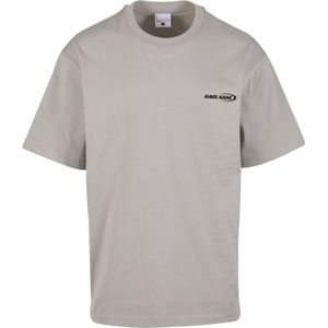 Karl Kani Shirt 'Woven Signature Resist Love'  citroen / lichtgrijs / zwart