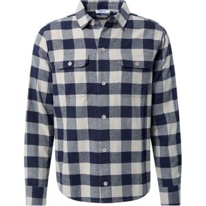 DAN FOX APPAREL Overhemd 'Efe'  nachtblauw / wolwit