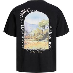 JACK & JONES Shirt  zwart / wit