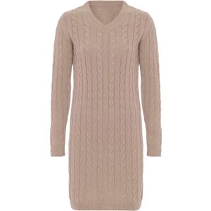 Moxx Paris Gebreide jurk  beige