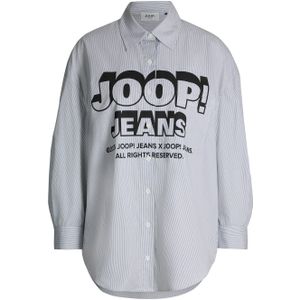 JOOP! Jeans Blouse 'Brenda'  grijs / zwart / wit