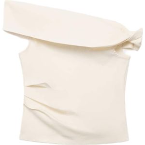 MANGO Top 'BENJI'  crème