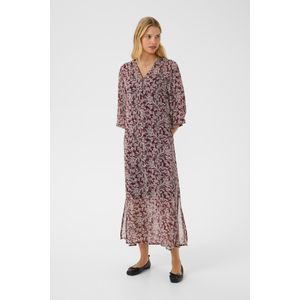 Part Two Jurk 'Berit'  bessen / wit