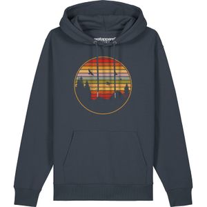 Watapparel Sweatshirt ' Sunset Berge & Tannen '  antraciet / gemengde kleuren