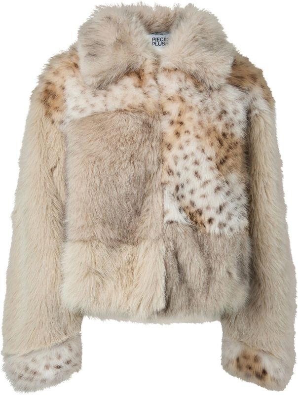 Plush - Pluizig Jas - Polyester - Warm - Lange Mouwen - Gespreide Kraag