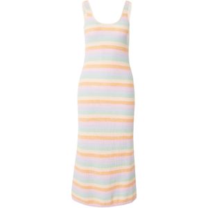 GAP Gebreide jurk  lichtblauw / lichtgroen / perzik / donkeroranje