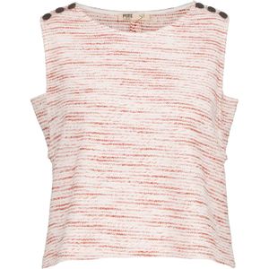 Ulla Popken Top  beige / rood