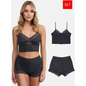 Tazzio Korte pyjama 'F921'  antraciet