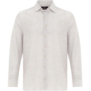 Antioch Overhemd  olijfgroen / wit