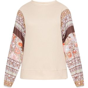 FELIPA Shirt 'Fashion Look'  beige / donkerbruin / geel / wit