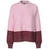 Pcivy - Gebreide Trui - Regular-fit - Ronde Hals - Lange Mouwen - Colourblock Knit