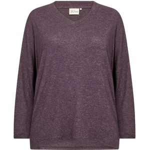 Wasabi Concept Klederdracht shirt ' WA-SIMONE '  lila gemêleerd