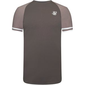 SikSilk Shirt  bruin / wit
