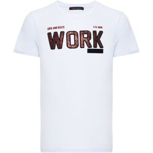 CIPO & BAXX Shirt  bordeaux / wit