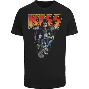 Shirt 'Kiss Rock Band Neon'
