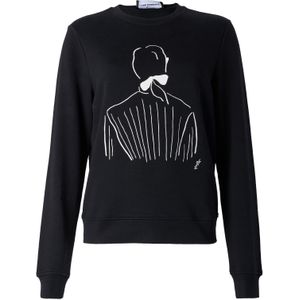 Karl Lagerfeld Sweatshirt 'Karl Lagerfeld x Jorge Parra'  zwart / wit