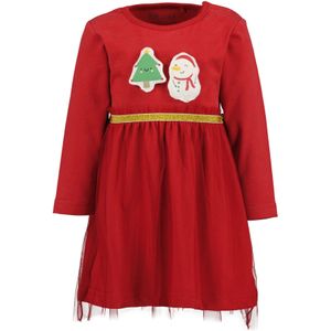 BLUE SEVEN Jurk  goud / lichtgroen / rood / wit