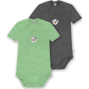 normani Rompertje/body 'Tauranga'  grijs / groen / gemengde kleuren