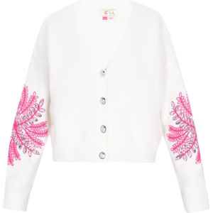 IZIA Gebreid vest  lichtroze / offwhite