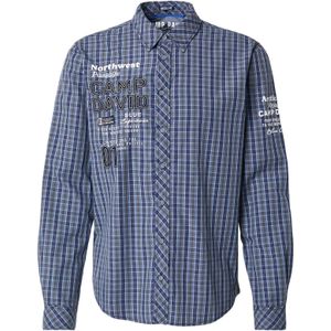 CAMP DAVID Overhemd  blauw / duifblauw / wit