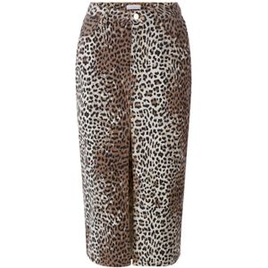 Rich & Royal Rok  lichtbeige / zwart / wit