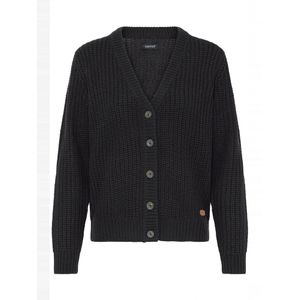 Oxmo Gebreid vest 'Oxedna'  zwart