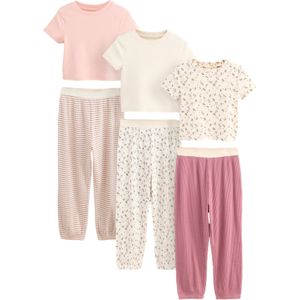 Next Nachtkledij  lichtbeige / groen / rosa / magenta