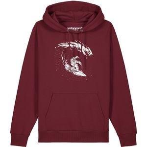 Watapparel Sweatshirt ' Surfing Spaceman '  bourgogne / wit