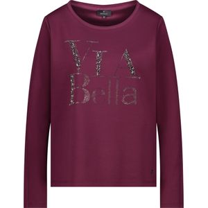 Monari - Sweatshirt - Bordeaux - Regular Fit - Ronde Hals