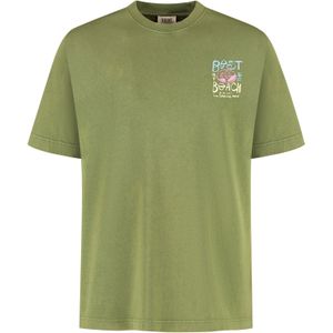 Shiwi Shirt 'Finn'  lichtblauw / olijfgroen / rosa