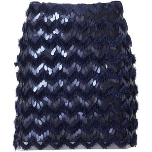 Munthe Rok 'MORAINE'  donkerblauw