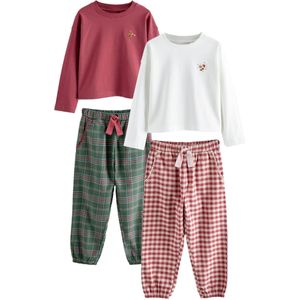 Next Nachtkledij  groen / bourgogne / offwhite