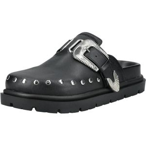 Steve Madden - Offbeat - Klompen - Zwart - Hoogwaardige Materialen