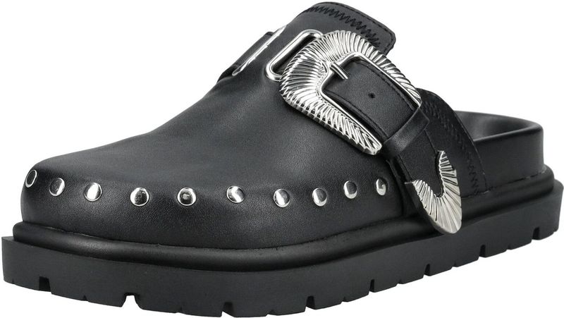 Steve Madden - Offbeat - Klompen - Zwart - Hoogwaardige Materialen